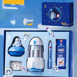 Tom Avtomatik Elektrikli Karandaş Yonan Sehrli Pozan Mini Tozsoranı olan Dəftərxana Dəsti Hədiyyə Qutusu