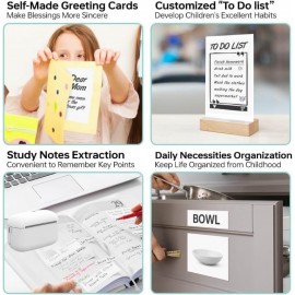 XBOSS L2 Kiçik Etiket Printeri - Portativ Mini Termal Yazıcı, Simsiz, Telefon və Planşet ün uyğun