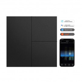 Tuya Zigbee Ağıllı İşıq Düyməsi 3-Kanal | Tavan İşığı, Ventilyator və Qapılar üçün Sensor Nəzarəti