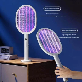 XBOSS K29 3500V Elektrikli Ağcaqanad Öldürən Raket – 2-si 1-də Avtomatik UV Lampa, Type-C, Şarj Olunan Ağcaqanad və Milçək Öldürücü