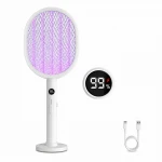 XBOSS K29 3500V Elektrikli Ağcaqanad Öldürən Raket – 2-si 1-də Avtomatik UV Lampa, Type-C, Şarj Olunan Ağcaqanad və Milçək Öldürücü