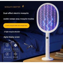 XBOSS K29 3500V Elektrikli Ağcaqanad Öldürən Raket – 2-si 1-də Avtomatik UV Lampa, Type-C, Şarj Olunan Ağcaqanad və Milçək Öldürücü