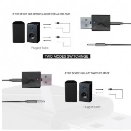 2-si 1-ində Micro Bluetooth Adapter 5.0 Qebuledici və Ötürücü TV Kompüter və Avtomobil üçün