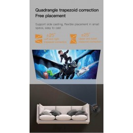 XBOSS A1 1080p Full HD Proyektor Android Sitemli Telefona Qoşulmadanda işləyir (Ağ)