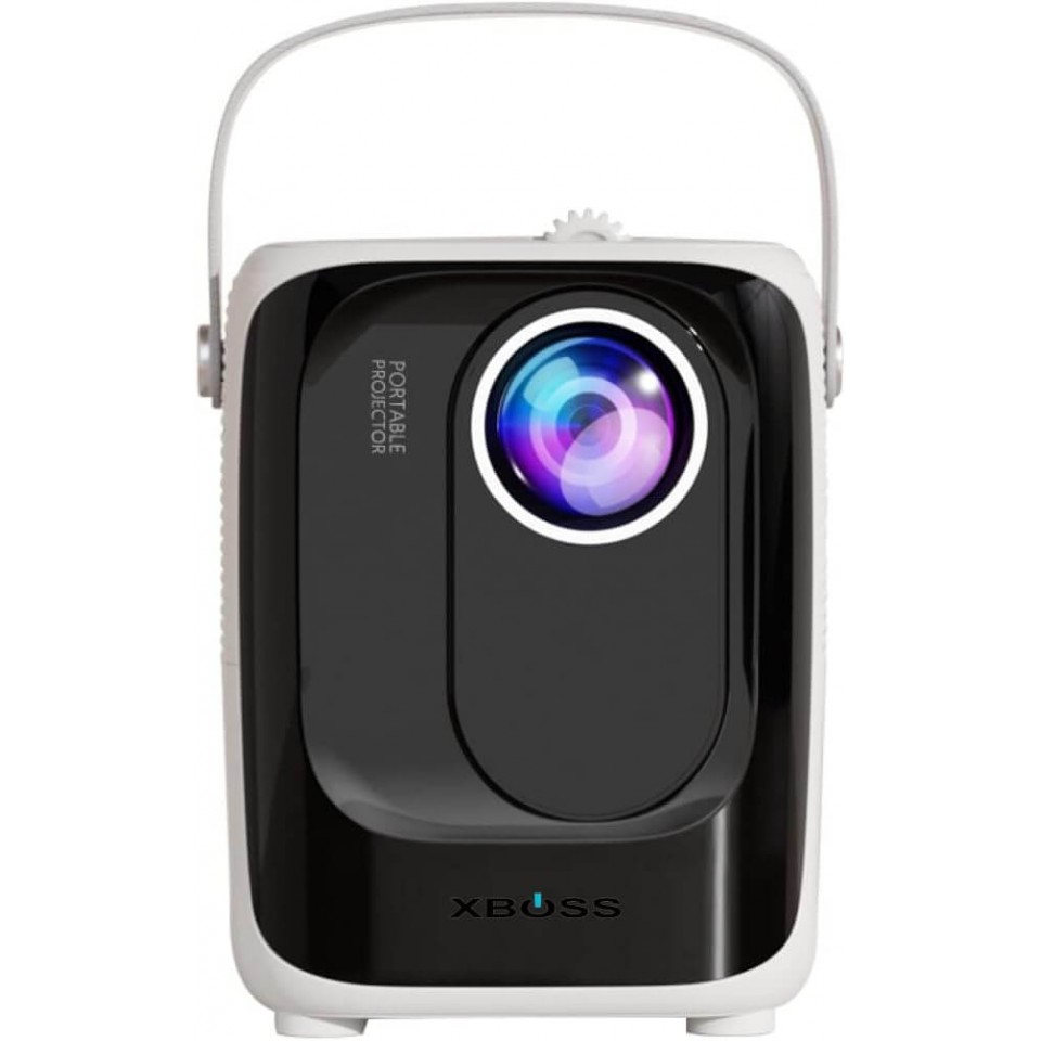 XBOSS A1 1080p Full HD Proyektor Android Sitemli Telefona Qoşulmadanda işləyir (Ağ)