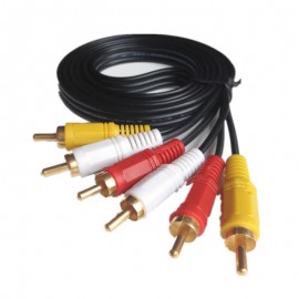 3 Başlıqlı 1.5M Audio Video Kabel Analog