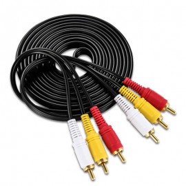 3 Başlıqlı 1.5M Audio Video Kabel Analog