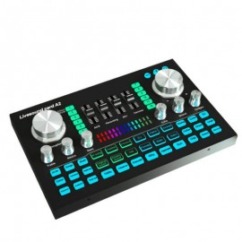 Live SoundCard A2 Canlı Yayım Açmaq Musiqi Yazmaq Karaoke Oxumaq və.s üçün Səs Kartı Telefon və Kompüter Dəstəkləyən