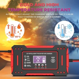Avtomobil və Motosiklet üçün 12v Batarya Şarj Aləti Jump Starter Batareya Təmir Edici