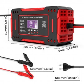 Avtomobil və Motosiklet üçün 12v Batarya Şarj Aləti Jump Starter Batareya Təmir Edici
