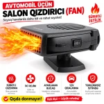 XBOSS Turbo 200W Avtomobil Qızdırıcısı 12V – Şüşə Buz Əridici və Buğ Təmizləyici, 360° Fırlanan, Siqaret Yuvasına