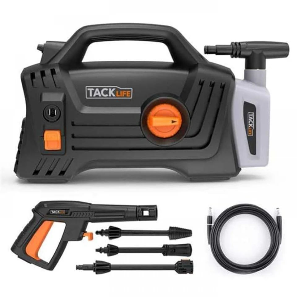 TACKLIFE PPW001-1400U Yüksək Təzyiqli Yuma Aparatı 1400W, 1600 PSI, Portativ Avtomobil Yuyucusu