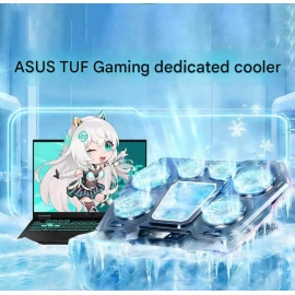 M-LID LZ-D13 RGB Gaming Laptop Cooler 6 Fan Semiconductor Cooling Stand 12-21"