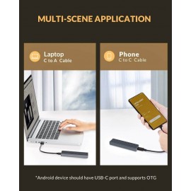 ORICO NGFF və NVMe M.2 SSD Box Alüminium USB 3.1 Gen 2 Type-C 10Gbps M-Key və B+M Key üçün