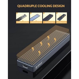 ORICO NGFF və NVMe M.2 SSD Box Alüminium USB 3.1 Gen 2 Type-C 10Gbps M-Key və B+M Key üçün