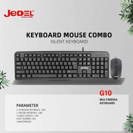 JEDEL G10 Combo 2-in-1 USB Simli Klaviatura və Siçan