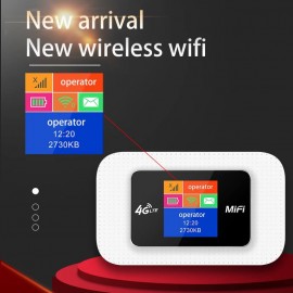 4G LTE Mini WiFI Cib Modemi Daxili Batareyalı 150Mbps Sürətli Səyahət Avtomobil Gəzinti üçün (2100mah-Ağ)