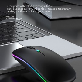 VR RGB 5.2 Bluetooth Mouse Telefon / Komputer /Planşet üçün Sarj Edilə Bilən Siçan