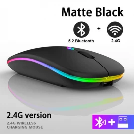 VR RGB 5.2 Bluetooth Mouse Telefon / Komputer /Planşet üçün Sarj Edilə Bilən Siçan