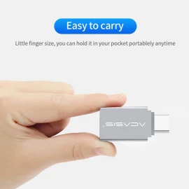 ACASIS OTG USB Type-C-dən USB 3.0 Adapter Konverter | Yüksək Sürətli Məlumat Transferi və USB-C Uyğunluğu