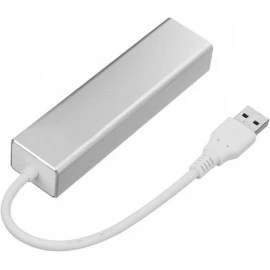 XBOSS R11 3.0 USB Hub Aliminium 4 Port 5Gbps Kompüter PS4 Ps5 Xbox üçün  + USB Güç adaptor portu ilə (Gümüşü)