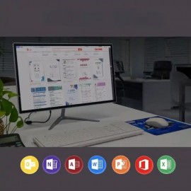 XBOSS Windows 10 Masaüstü Kompüter 21.5inch Full HD 4 Nüvəli Intel i5 2410 Klaviatuda və Mausla Birlikdə 8Gb Ram 120Gb Yaddaş