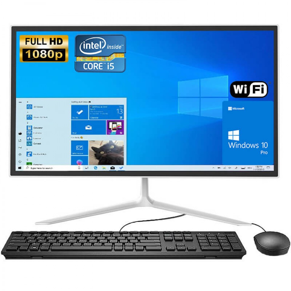 XBOSS Windows 10 Masaüstü Kompüter 21.5inch Full HD 4 Nüvəli Intel i5 2410 Klaviatuda və Mausla Birlikdə 8Gb Ram 120Gb Yaddaş