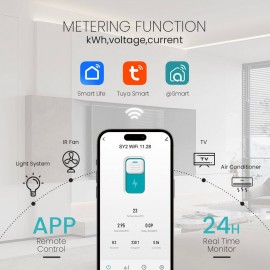 Tuya WiFi Smart Avtomat (1-63A) - Enerji Sayğaclı və Uzaqdan İdarəetmə