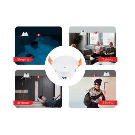 Zigbee 2.4GHz mmWave Mövcudluq Sensoru | Hərəkət və İşıq Algılaması | Tuya Smart Life və Home Assistant