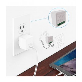 Tuya WiFi Elektriki Yandırıb Söndürmə Modulu Ağıllı Ev Sistemi 16A 2 Yollu Simsiz Avtomatlaşdırma Modulu