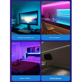 Tuya Ağıllı RGBCW LED İşıq Zolağı – ZigBee, Yüksək Parlaqlıq, COB Texnologiyası, Musiqi Ritmi və Səs İdarəetməsi