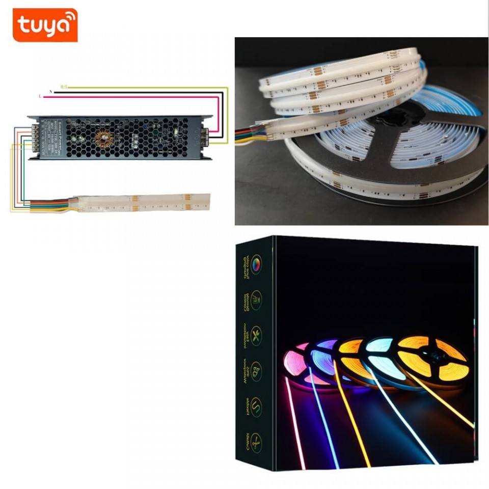 Tuya Agilli RGBCW LED Isiq Zolagi ZigBee Yuksek Parlaqliq COB ...
