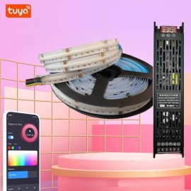 Tuya Ağıllı RGBCW LED İşıq Zolağı – ZigBee, Yüksək Parlaqlıq, COB Texnologiyası, Musiqi Ritmi və Səs İdarəetməsi