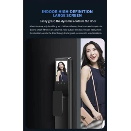 NeweKey Tuya Tətbiqi ilə Üztanıma və HD Video Dəstəyi olan Ev Qapısı Ağıllı Kilidi