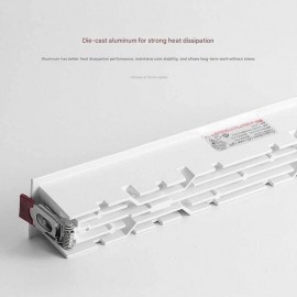 30W Qara LED İnteqrasiya Edilmiş Şəbəkəli Çıraq – İşıqlandırma üçün Daxili Gömülü Xətti Lampa