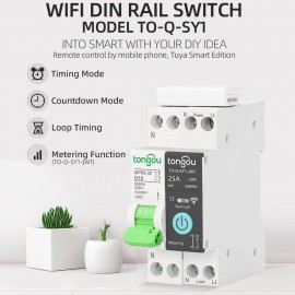Tongou Tuya WiFi Ağıllı Avtomat – Mobil Tətbiq və Səs İdarəsi ilə 25A Tongou Tuya WiFi Ağıllı Avtomat – Mobil Tətbiq və Səs İdarəsi ilə 25A