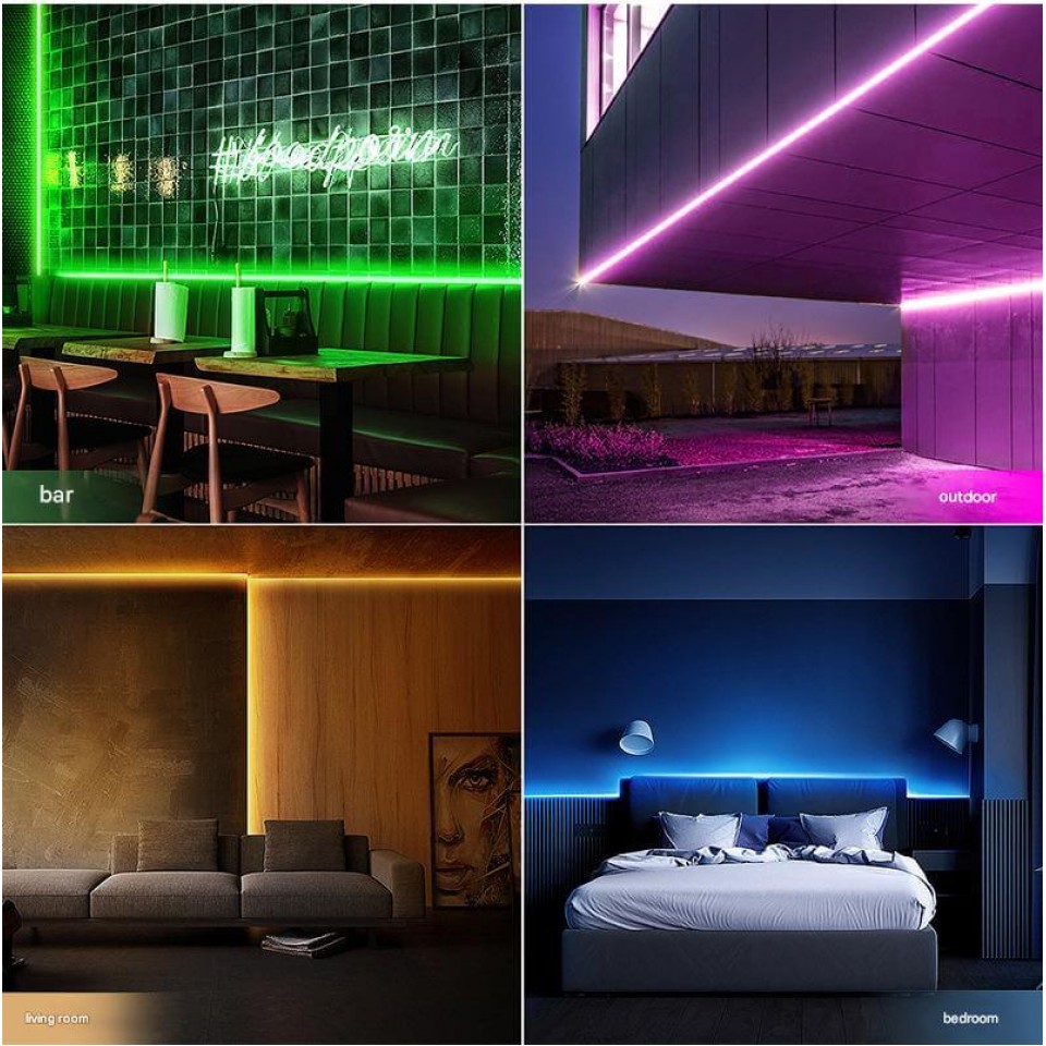 Tuya WiFi Agilli RGB LED Isiq Zolagi Ses Idareetmesi Musiqi ...