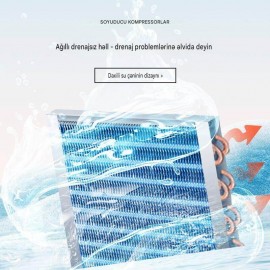 ZWMI 700W Portativ Mini Kondisioner | Mobil Kondisioner Avtomobil, Çadır və Ev üçün 220V