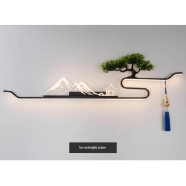 LED Divar Lampası MB2811-120 Sm Feng Yağış Köşkü | Yeni Çin Üslubu Dekorativ Divar İşığı