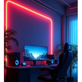 RGB COB Smart LED Zolaq İşıq – 24V, Bluetooth Mesh, Mi Home Uyğun, Tavana və Pərdəyə Quraşdırıla Bilən 10 Metr