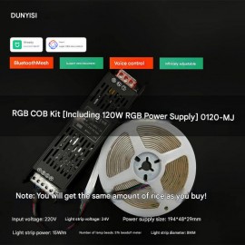 RGB COB Smart LED Zolaq İşıq – 24V, Bluetooth Mesh, Mi Home Uyğun, Tavana və Pərdəyə Quraşdırıla Bilən 10 Metr