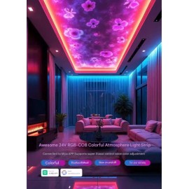 RGB COB Smart LED Zolaq İşıq – 24V, Bluetooth Mesh, Mi Home Uyğun, Tavana və Pərdəyə Quraşdırıla Bilən 10 Metr