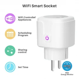 Tuya Wifi Smart Plug Socket Program ilə Idarə Telefonla Uzaq Məsafədən Söndürüb Yandırmaq Olur