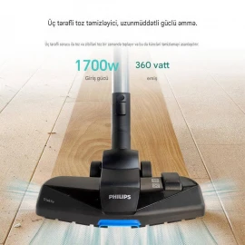 Philips FC8632 Tozsoran – 1700W Siklon Torbasız Güclü Tozsoran