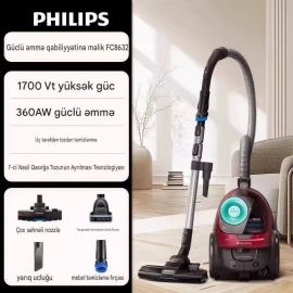 Philips FC8632 Tozsoran – 1700W Siklon Torbasız Güclü Tozsoran