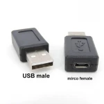 USB Male to Micro Female Convertor
