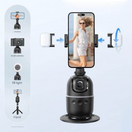 360° Avtomatik Üz İzləmə Tripodu – Ağıllı Kamera Tutacağı, Jest Nəzarəti və Uzaqdan İdarəetmə ilə Vlog, Yayım və TikTok üçün
