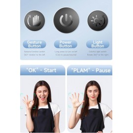 360° Avtomatik Üz İzləmə Tripodu – Ağıllı Kamera Tutacağı, Jest Nəzarəti və Uzaqdan İdarəetmə ilə Vlog, Yayım və TikTok üçün