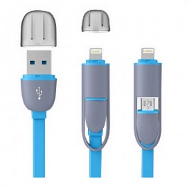 İksi birində usb kabel.Həm iphone həm də samsung Htc və s android telefonlar üçün