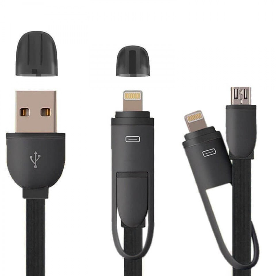 İksi birində usb kabel.Həm iphone həm də samsung Htc və s android telefonlar üçün